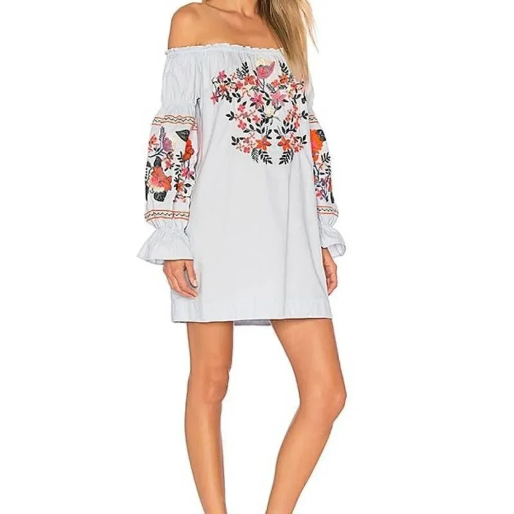 Free People Women's Fleur Du Jour Dress Large